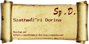 Szathmári Dorina névjegykártya