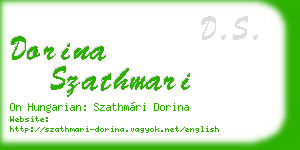 dorina szathmari business card