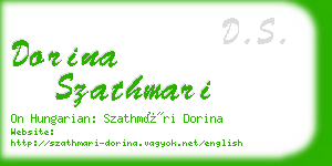 dorina szathmari business card